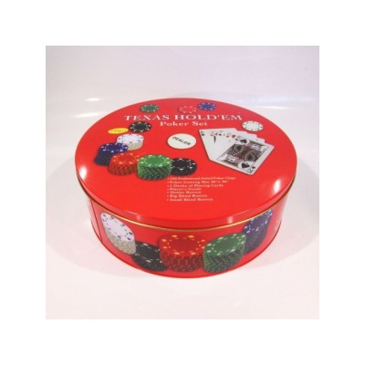 Poker Set Texas Hold´em - plechová krabice