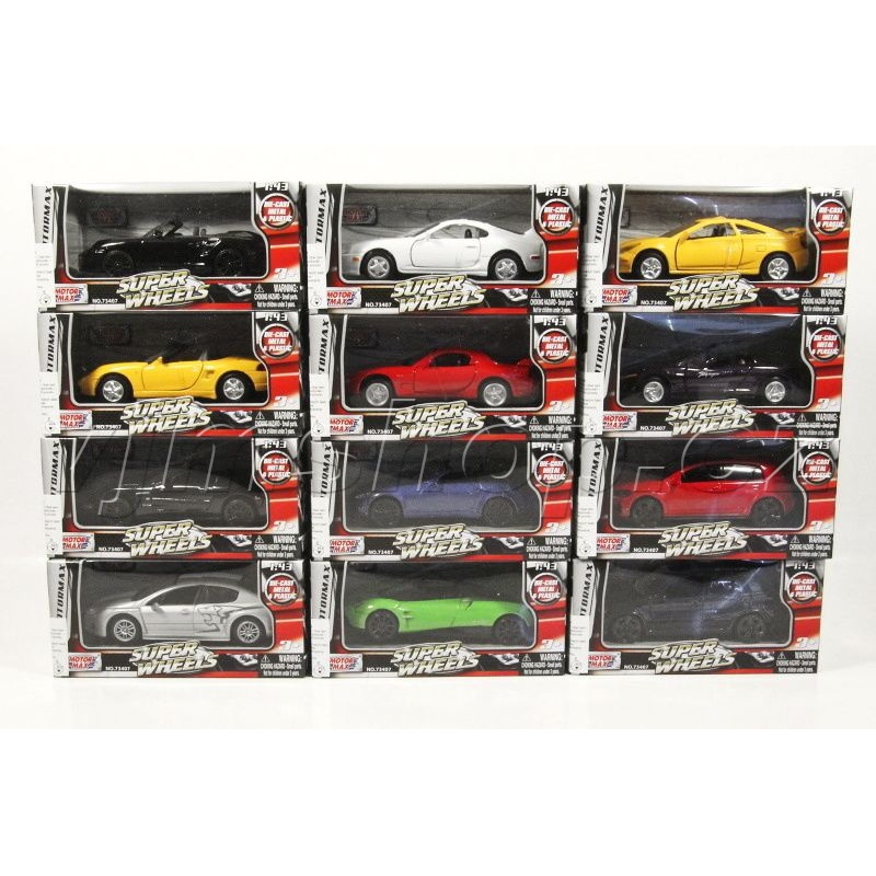Modelová auta Motormax 1:43 sada A