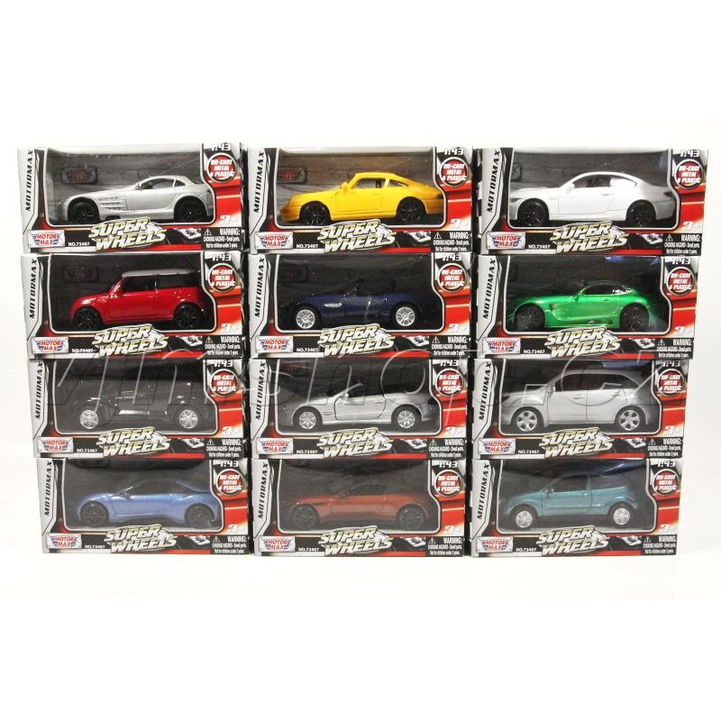 Modelová auta Motormax 1:43 sada B