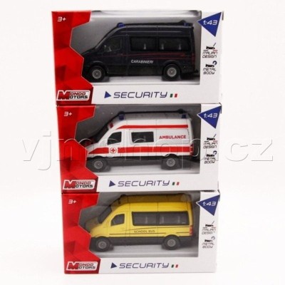 Model Auto Mini Bus -1:43 assort