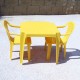 Sada 2 židličky a stoleček Progarden - žlutá