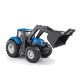 Traktor modrý NEW HOLAND 40cm s radlicí