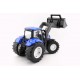 Traktor modrý NEW HOLAND 40cm s radlicí