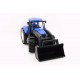 Traktor modrý NEW HOLAND 40cm s radlicí