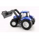 Traktor modrý NEW HOLAND 40cm s radlicí
