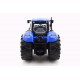 Traktor modrý NEW HOLAND 40cm s radlicí