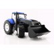 Traktor modrý NEW HOLAND 40cm s radlicí