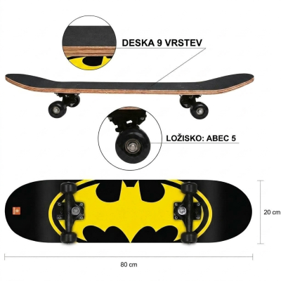Skateboard Bat-Man